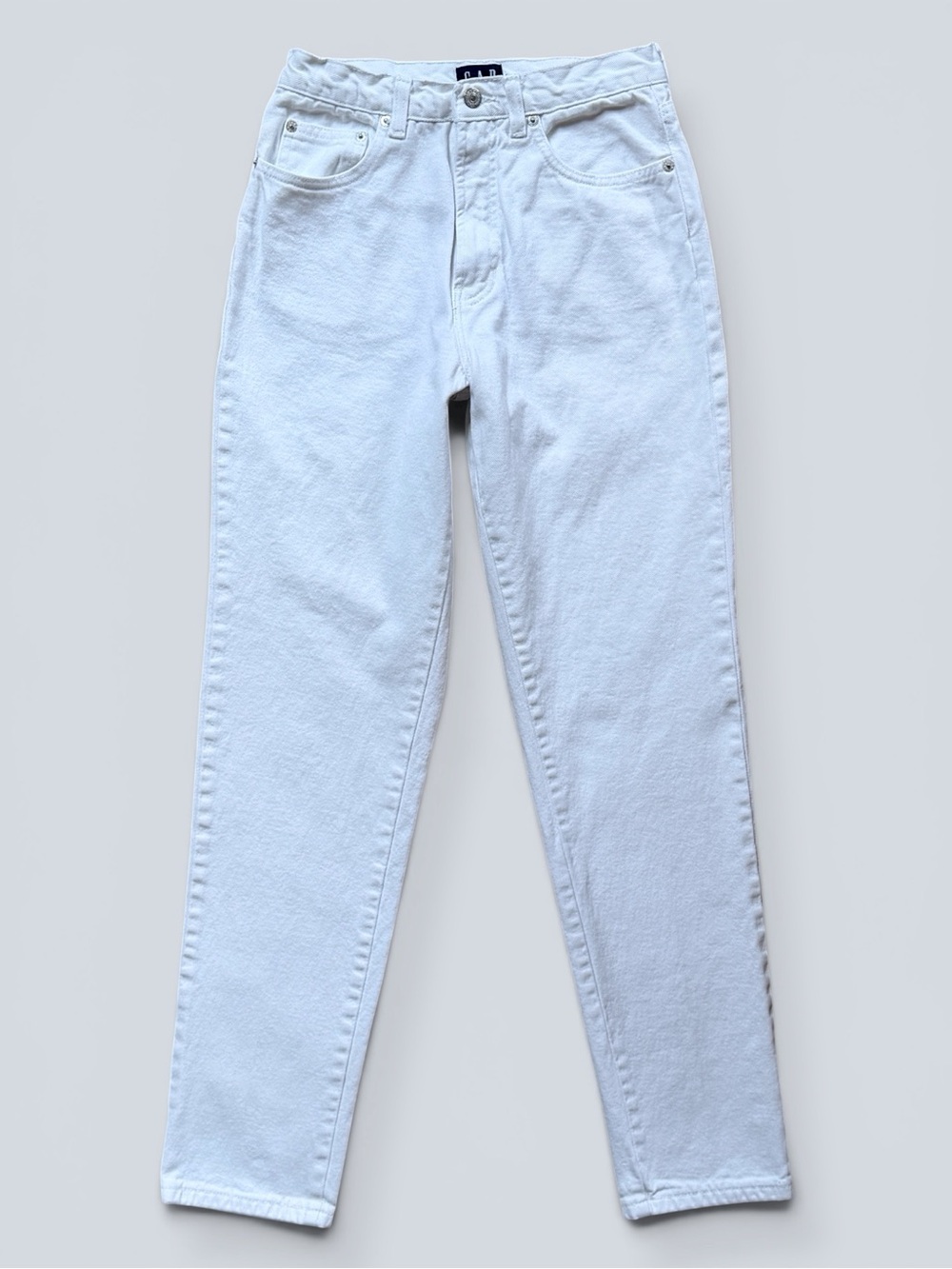 Vintage 90’s GAP White Classic Fit Tapered Mom Jeans 100% Cotton USA